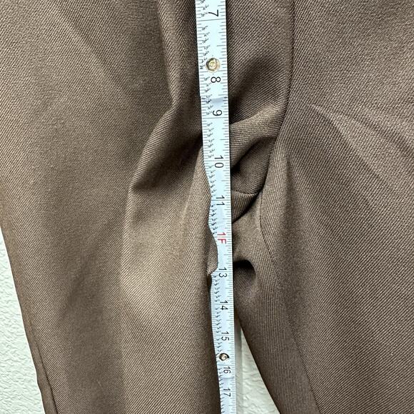 Alfred Dunner Dress Pants Womens Sz Petites 10 Brown Pull on Stretch 2 Pockets - Picture 7 of 12